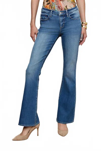 L'agence Cara Low Rise Bootcut Jeans In Cambridge In Multi