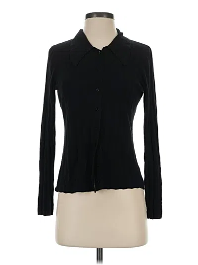Pre-owned L'agence Cardigan Sweater In Black