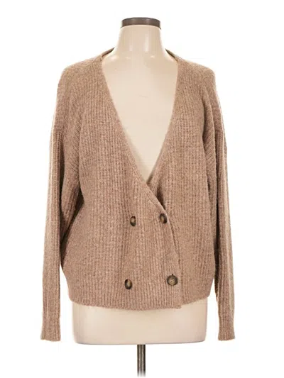Pre-owned L'agence Cardigan Sweater In Brown