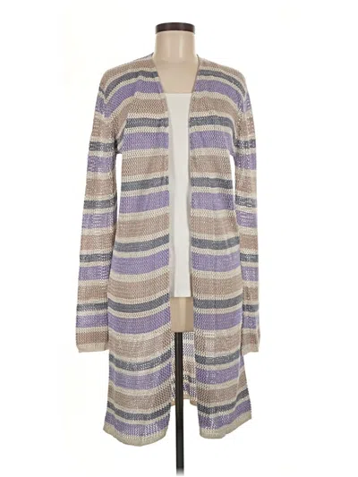 Pre-owned L'agence Cardigan Sweater In Purple