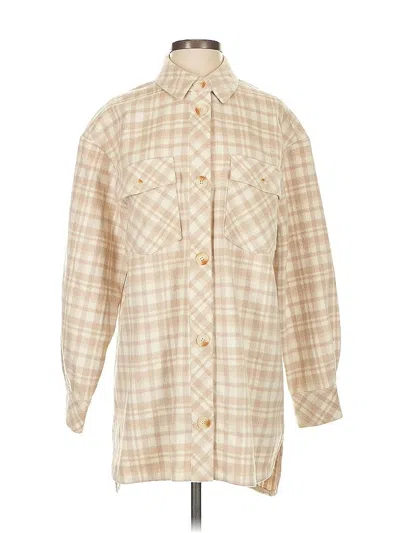 Pre-owned L'agence Cardigan Sweater In Tan