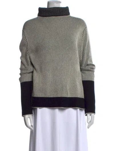Pre-owned L'agence Cashmere Striped Sweater In Multicolor