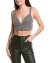 L'agence Castalia Knit Bra Top In Brown