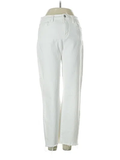 Pre-owned L'agence Casual Pants In White
