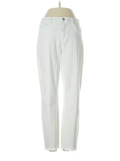 Pre-owned L'agence Casual Pants In White