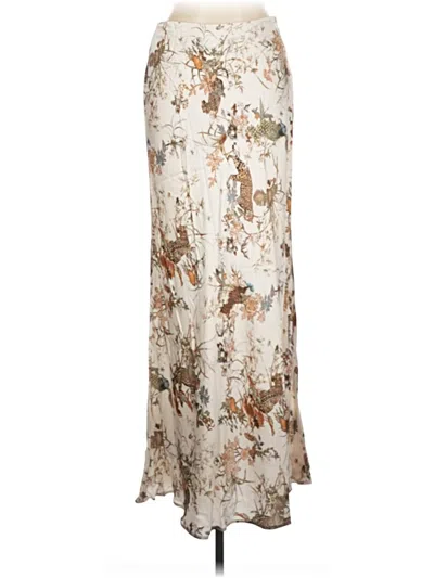 Pre-owned L'agence Casual Skirt In Ivory