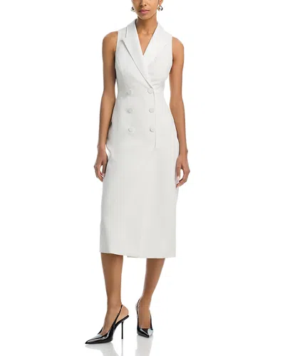 L'agence Catherine Midi Dress In White