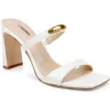 L'agence Catriona Block Heel Sandal In White