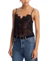 L'agence Caylee Lace Cami In Black