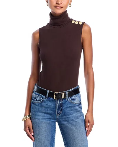 L'agence Ceci Knit Top In Brown