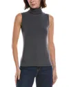 L'agence Ceci Sleeveless Turtleneck Tank In Gray