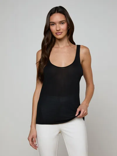 L'agence Celia Scoopneck Tank In Black