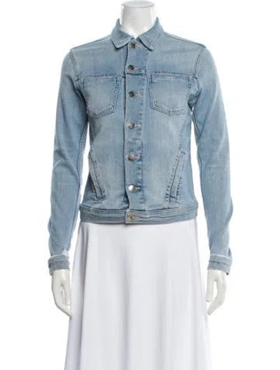 Pre-owned L'agence Celine Denim Jacket In Blue