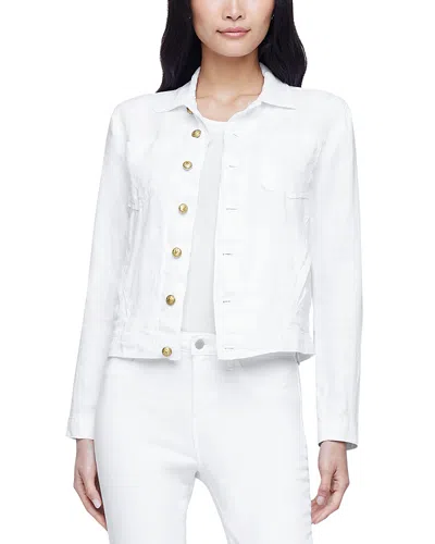 L'agence Celine Slim Femme Linen Jacket In Multi