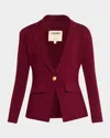 L'agence Chamberlain Knit Blazer In Brown