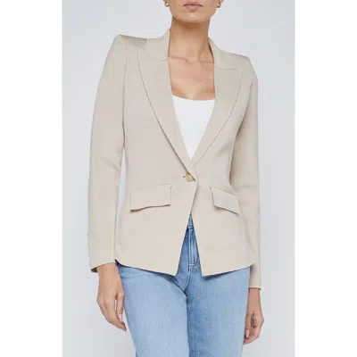 L'agence Chamberlain Knit Blazer In Neutral