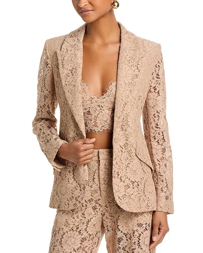 L'agence Chamberlain Lace Blazer In Neutral