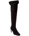 L'agence Charlotte Suede Over-the-knee Boot In Black