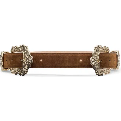 L'agence Chayenne Ornate Double Belt In Brown