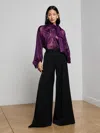 L'agence Chelsy Wide-leg Pant In Black