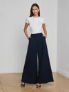 L'agence Chelsy Wide-leg Pant In Blue