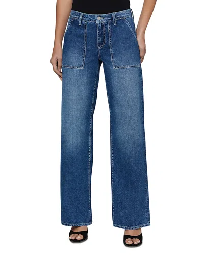 L'agence Christel High Rise Wide Leg Jeans In Atlantis In Blue