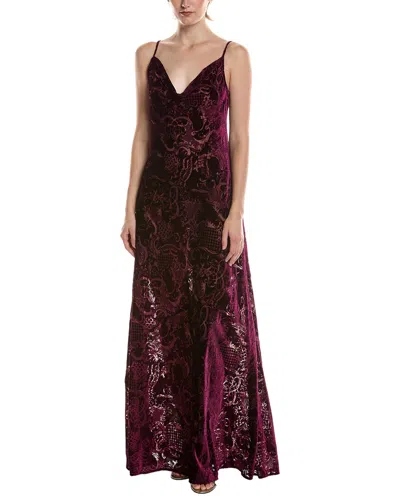 L'agence Christine Dress In Burgundy
