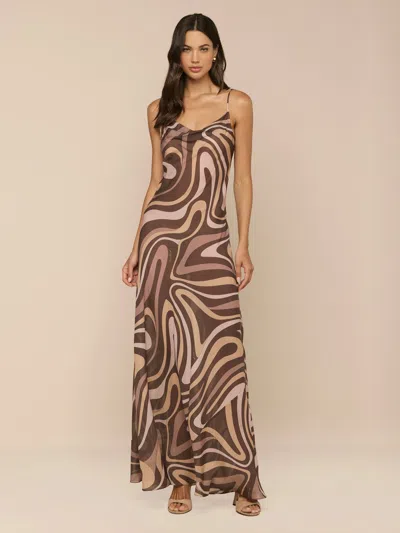 L'agence Christine Silk Dress In Black