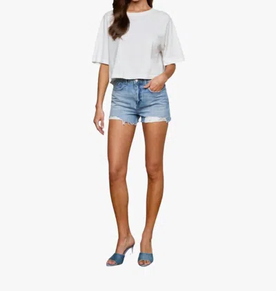 L'agence Clark High Rise Shorts In Galveston In White