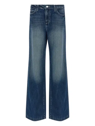 L'agence Scottie High Rise Wide Leg Jeans Marvista In Blue