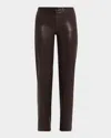 L'agence Clayton High-rise Coated Wide-leg Jeans - Exclusive In Black