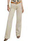 L'agence Clayton High Rise Wide Leg Jeans In Biscuit In Neutral