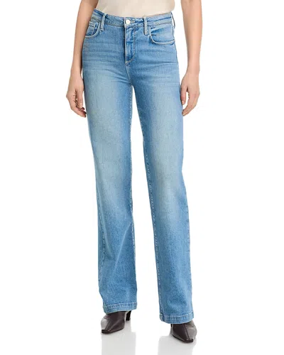 L'agence Clayton High Rise Wide Leg Jeans In Calabasas In Neutral