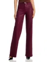 L'agence Clayton High Rise Wide Leg Jeans In Dark Port In Brown