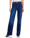 L'agence Clayton High Rise Wide Leg Jeans In Palomino In Blue