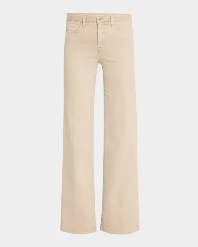 L'agence Clayton High Rise Wide-leg Jeans In Pink
