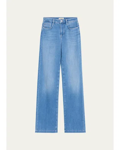 L'agence Clayton High Rise Wide-leg Jeans In Blue