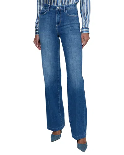 L'agence Clayton High-rise Wide Leg Jean In Blue