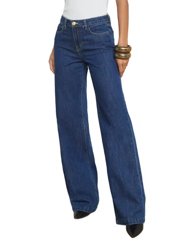 L'agence Clayton High-rise Wide Leg Jean In Blue