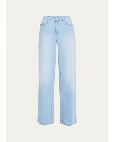 L'agence Clayton High-rise Wide-leg Jeans In Blue