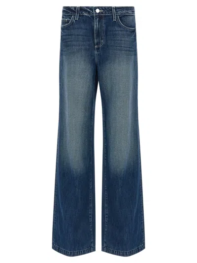 L'agence Scottie High Rise Wide Leg Jeans Marvista In Blue
