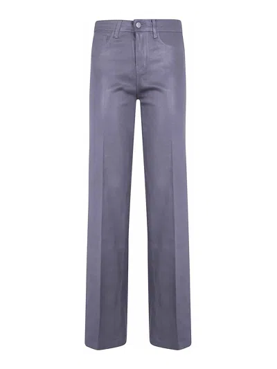L'agence Clayton Wide Leg Jeans In Grey
