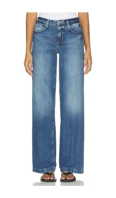 L'agence Clayton Wide Leg Pant In Blue