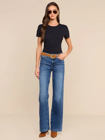 L'agence Clayton Wide-leg Jean In Blue