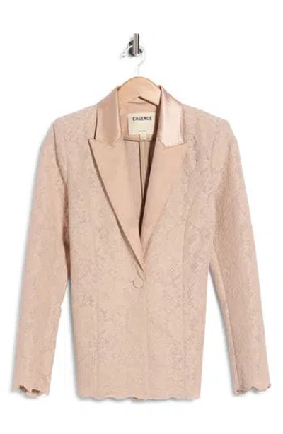 L'agence Clementine Lace Blazer In Brown