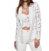 L'agence Clementine Lace Blazer In White
