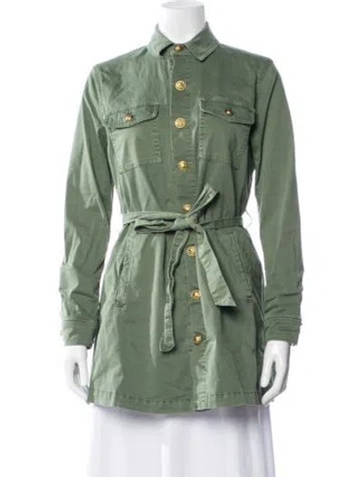 Pre-owned L'agence Coat In Green