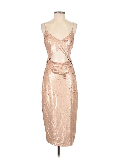 Pre-owned L'agence Cocktail Dress In Gold