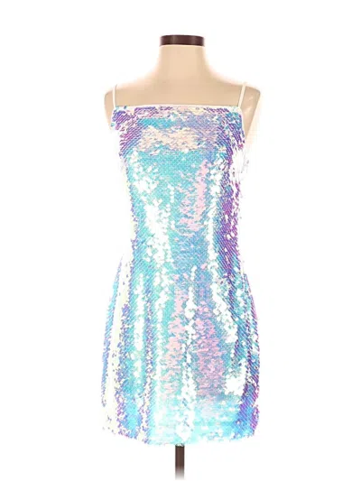 Pre-owned L'agence Cocktail Dress In Silver