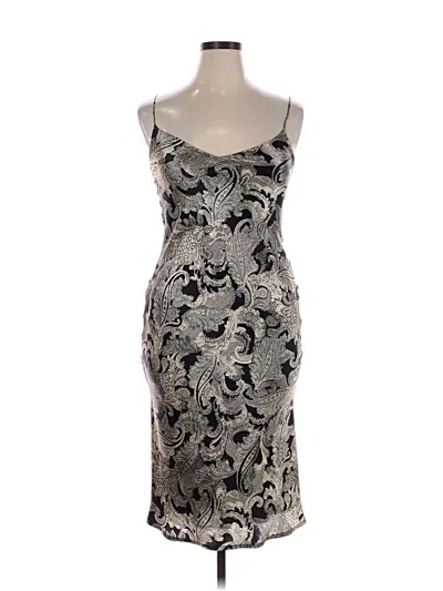 Pre-owned L'agence Cocktail Dress In Silver